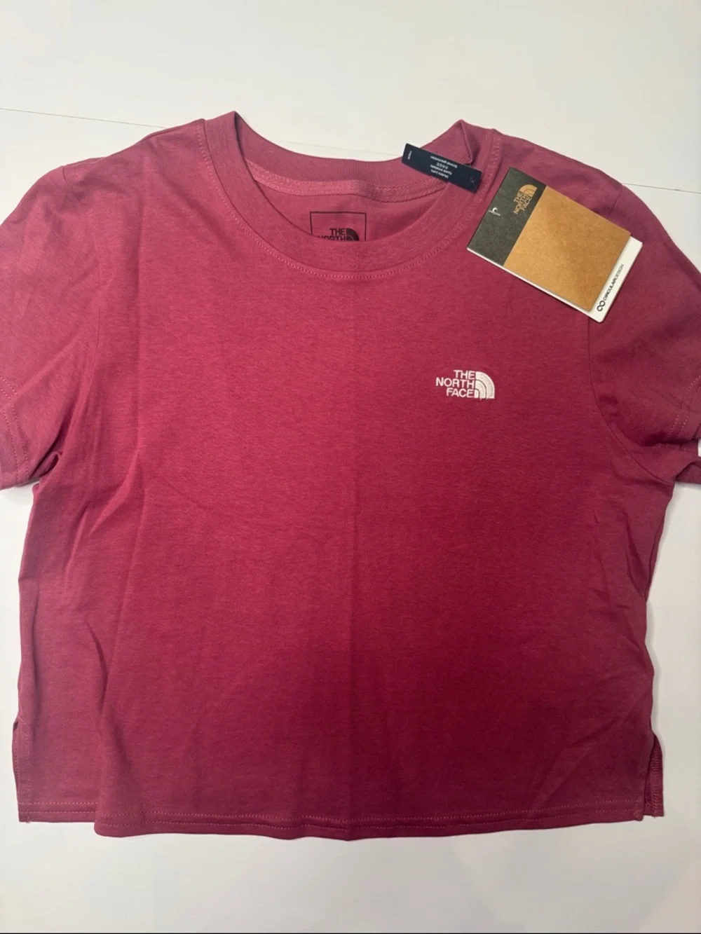 The North Face Women's Short Sleeve Tee - Burgundy - Picture 2 of 6